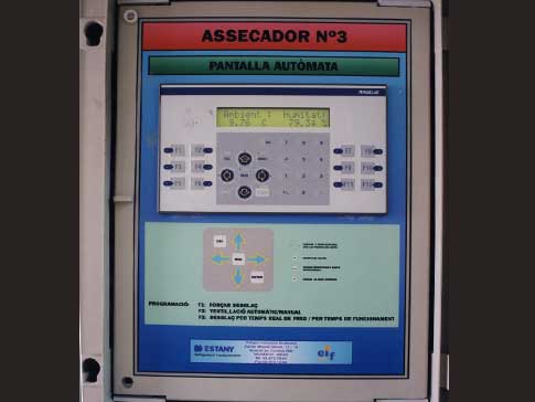 Pantalla autmata assecador